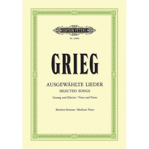 Grieg, Edvard - Album of 60 Selected Songs