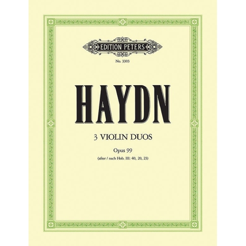 Haydn, Joseph - 3 Duets Op.99