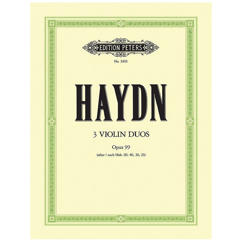 Haydn, Joseph - 3 Duets Op.99