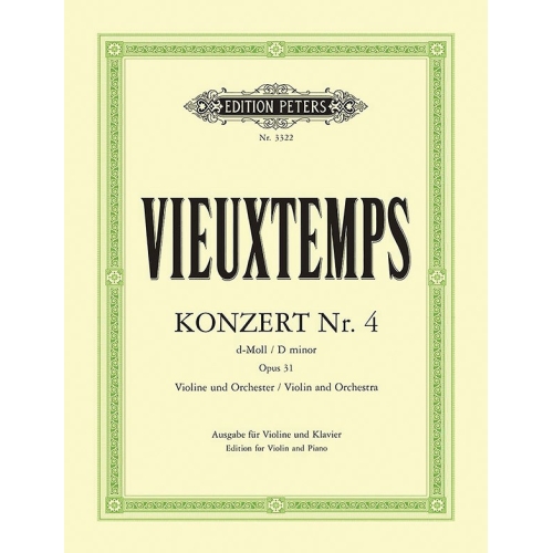 Vieuxtemps, Henri - Concerto No.4 in D minor Op.31