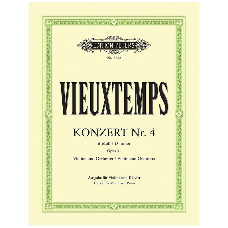 Vieuxtemps, Henri - Concerto No.4 in D minor Op.31