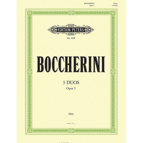 Boccherini, Luigi - 3 Duets Op.5