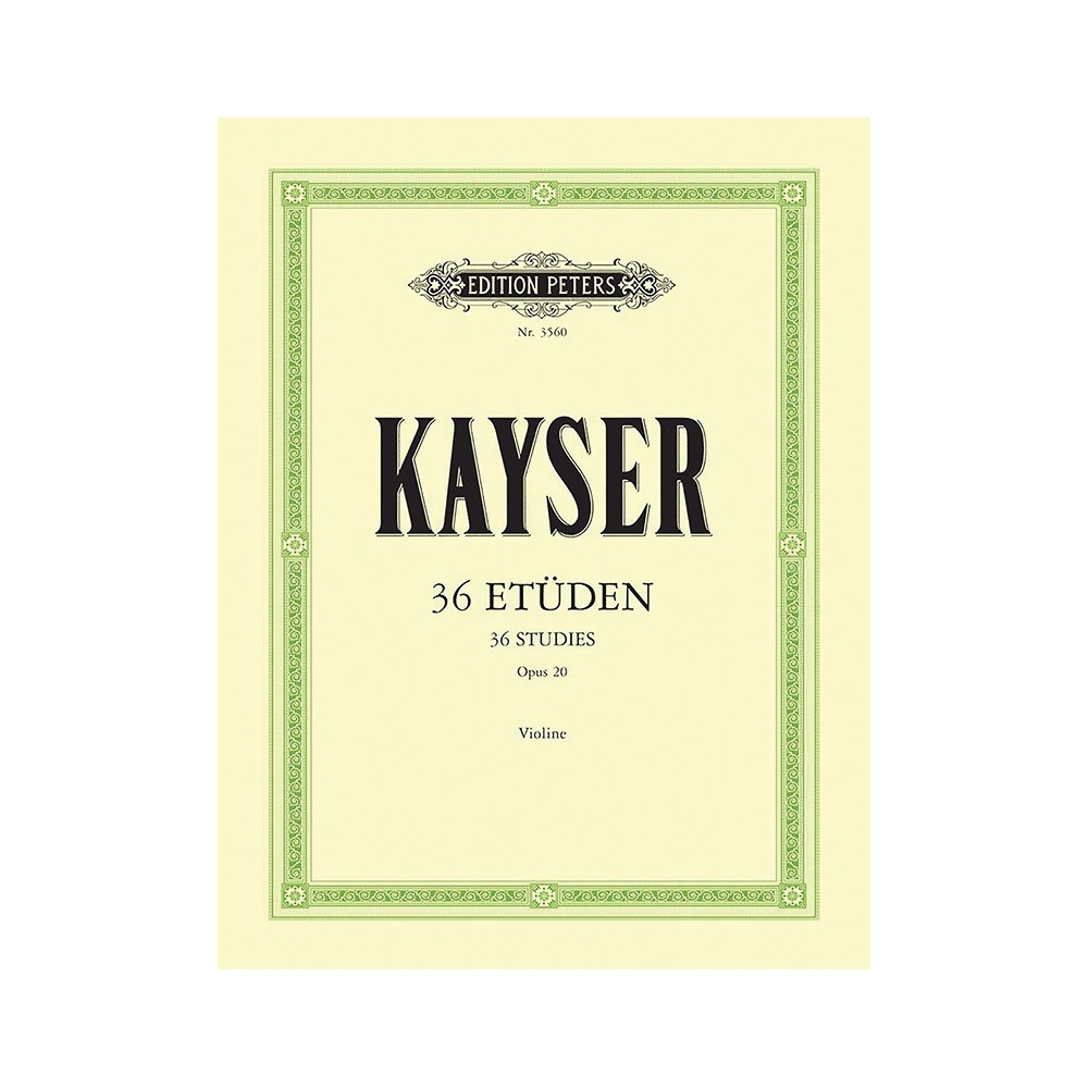 Kayser, Heinrich Ernst - 36 Elementary and Progressive Studies Op.20