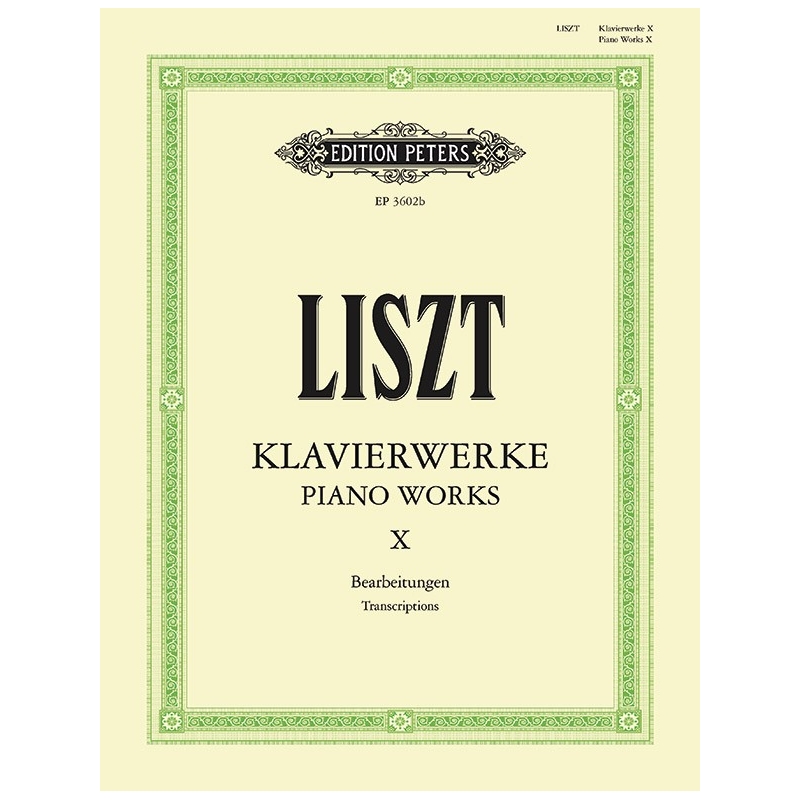 Liszt, Franz - Piano Works Vol.10, Miscellaneous Transcriptions