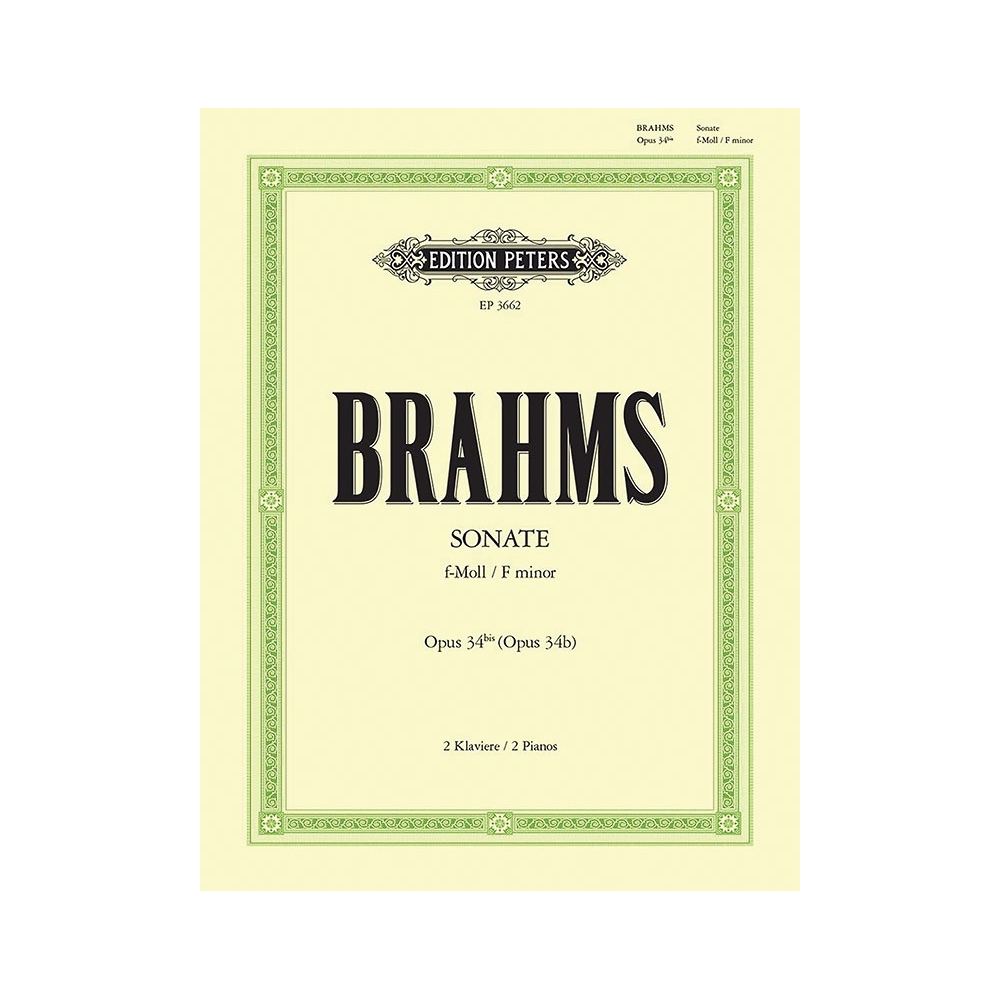 Brahms, Johannes - Sonata in F minor Op.34b