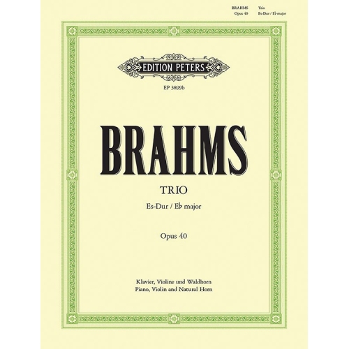 Brahms, Johannes - Trio No.2 in E flat Op.40