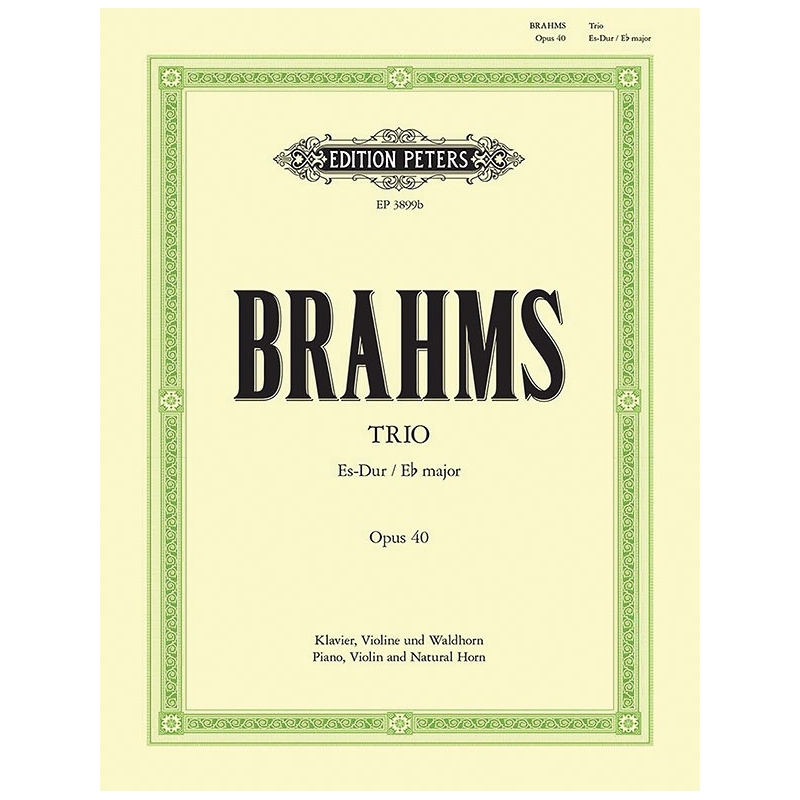 Brahms, Johannes - Trio No.2 in E flat Op.40