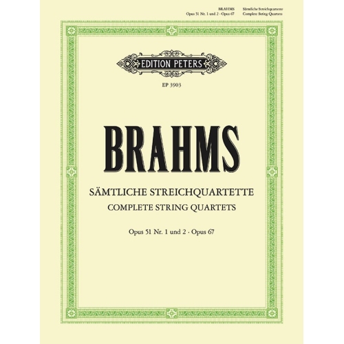 Brahms, Johannes - String Quartets, complete