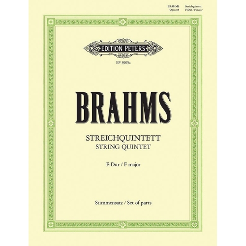 Brahms, Johannes - String Quintet in F Op.88