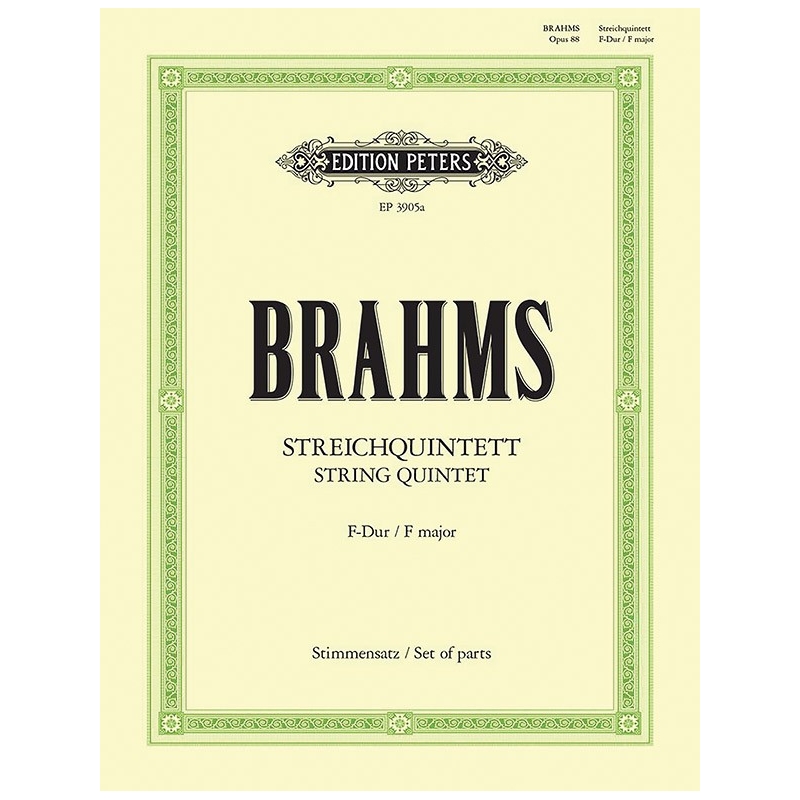 Brahms, Johannes - String Quintet in F Op.88