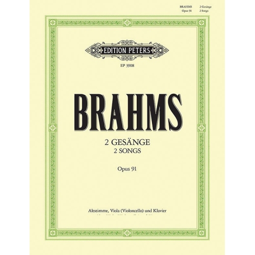 Brahms, Johannes - 2 Songs Op.91