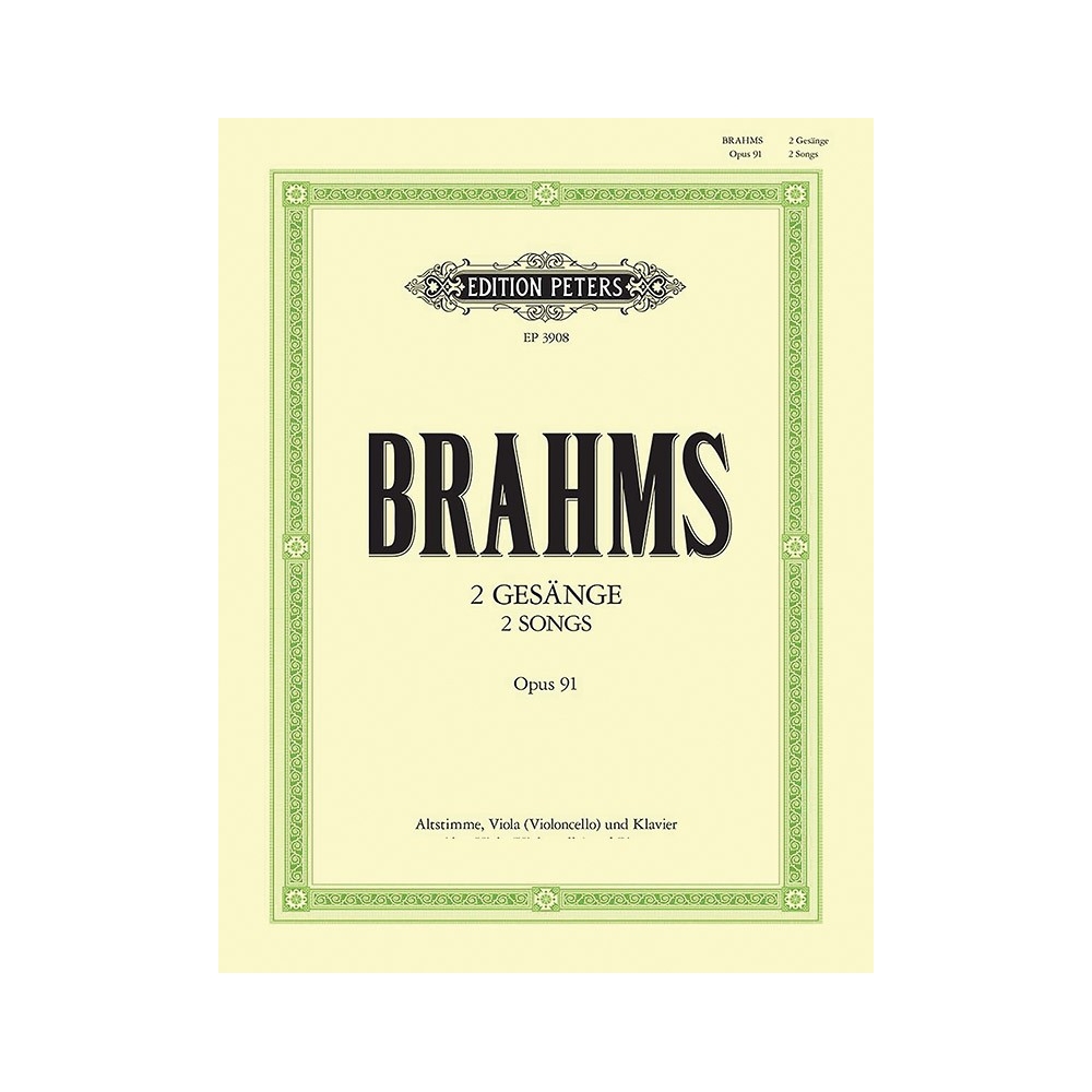 Brahms, Johannes - 2 Songs Op.91