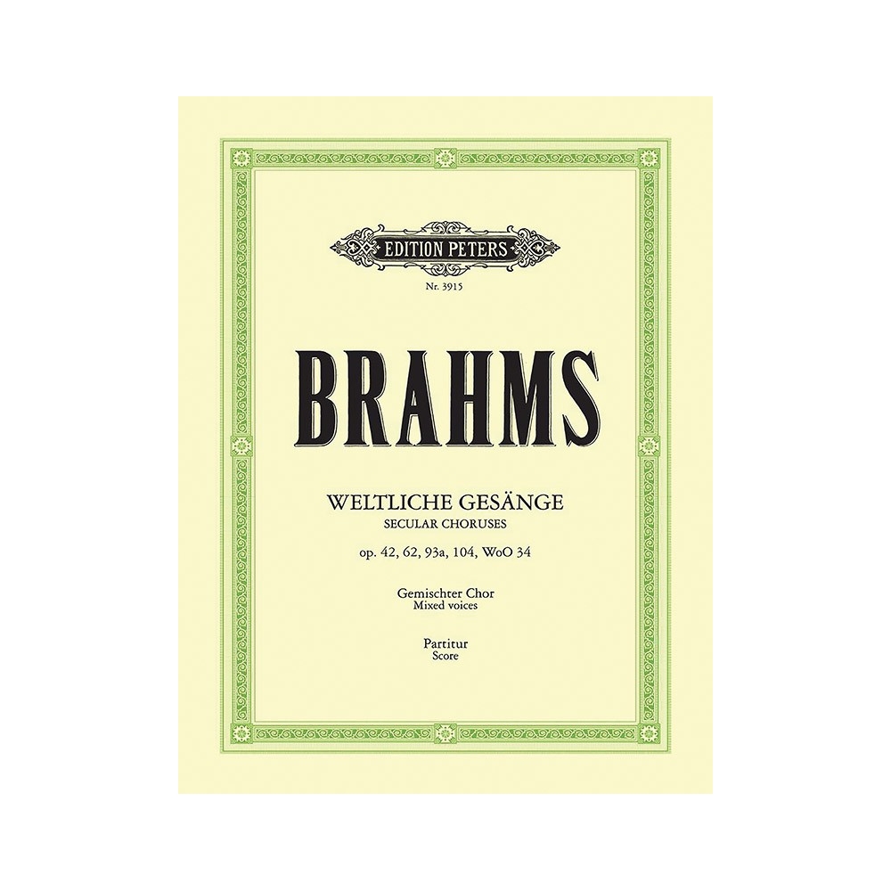Brahms, Johannes - 35 Secular Choruses