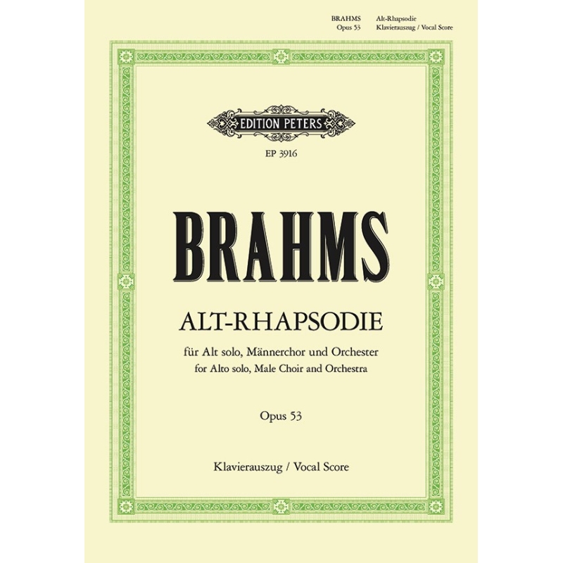 Brahms, Johannes - Alto Rhapsody Op.53