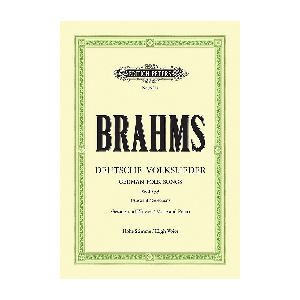 Brahms, Johannes - Selection of 20 German Folk Songs