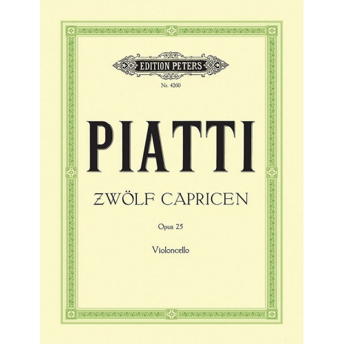 Piatti, Alfredo - 12 Caprices Op.25