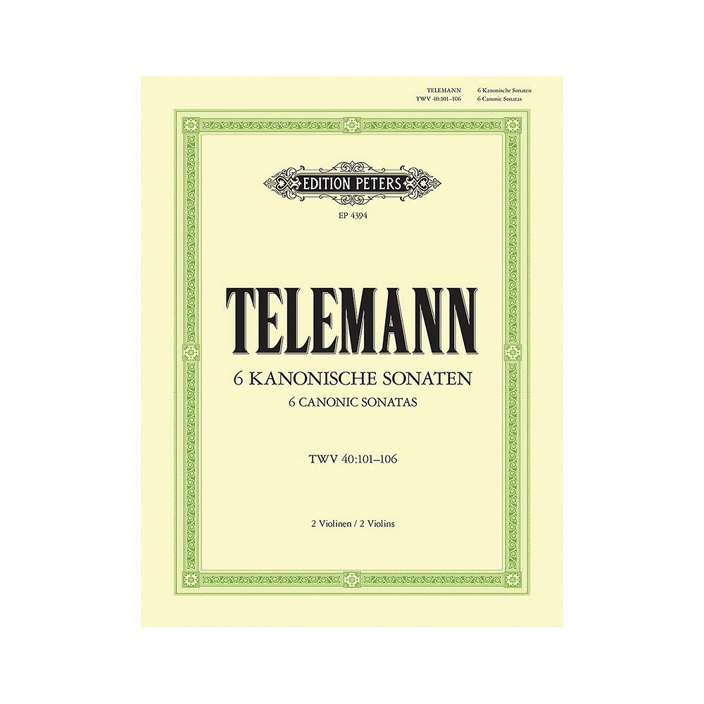 Telemann, Georg Philipp - 6 Sonatas in canon form