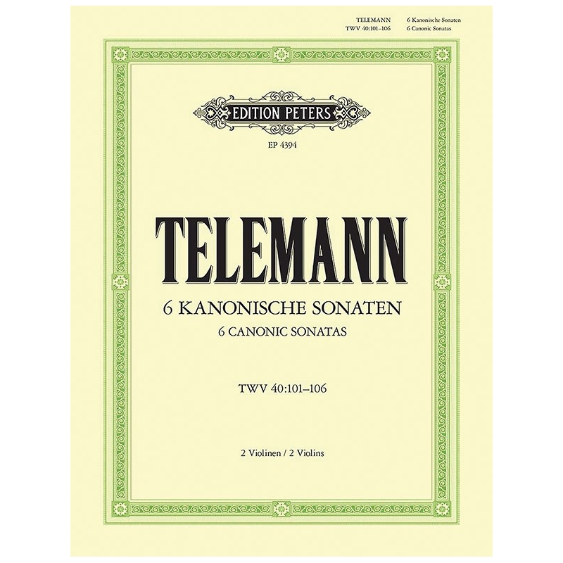 Telemann, Georg Philipp - 6 Sonatas in canon form