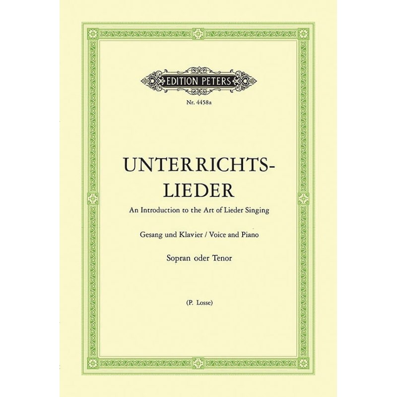 Album - Album of 60 Lieder from Bach to Reger, ‘Unterrichts-Lieder’