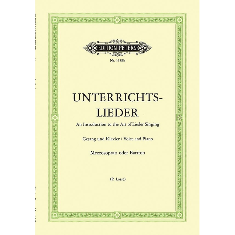 Album - Album of 60 Lieder from Bach to Reger, ‘Unterrichts-Lieder’