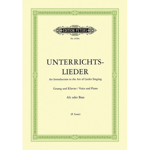 Album - Album of 60 Lieder from Bach to Reger, ‘Unterrichts-Lieder’