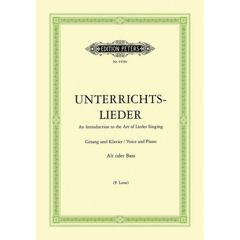 Album - Album of 60 Lieder from Bach to Reger, ‘Unterrichts-Lieder’