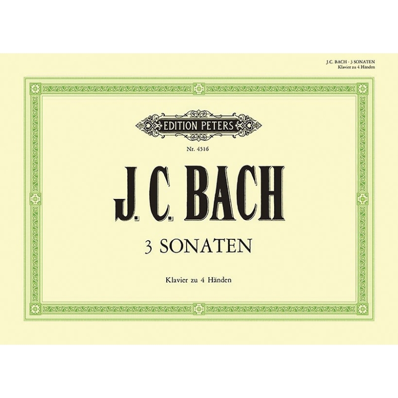 Bach, Johann Christian - 3 Original Sonatas