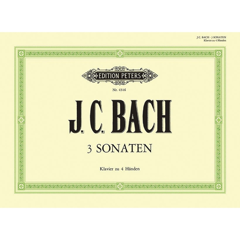Bach, J.C - 3 Original Sonatas