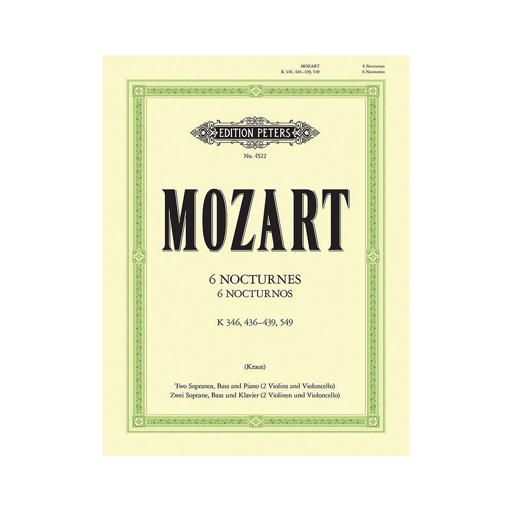 Mozart, Wolfgang Amadeus - 6 Nocturnes K.346, K.436-9, 549 (It./Ger.)