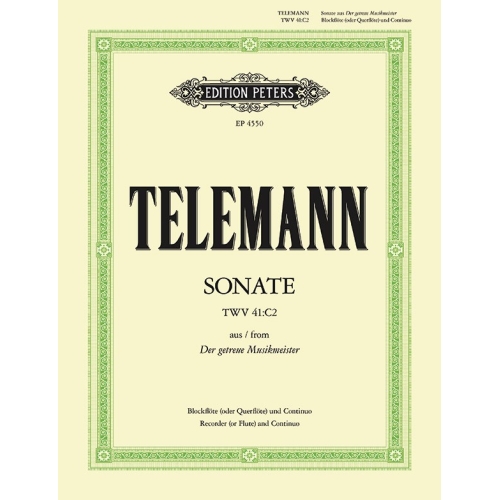 Telemann, Georg Philipp - Sonata in C form Getreuen Musikmeister