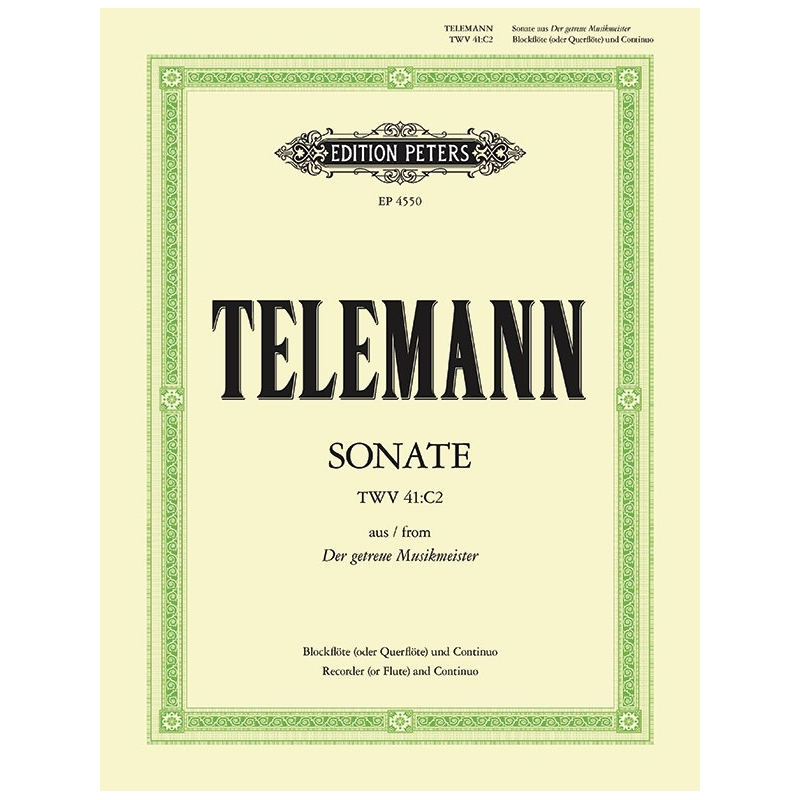 Telemann, Georg Philipp - Sonata in C form Getreuen Musikmeister