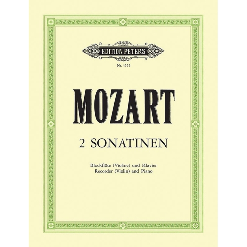 Mozart, Wolfgang Amadeus - Sonatinas No.2 & 4 in B flat K439b