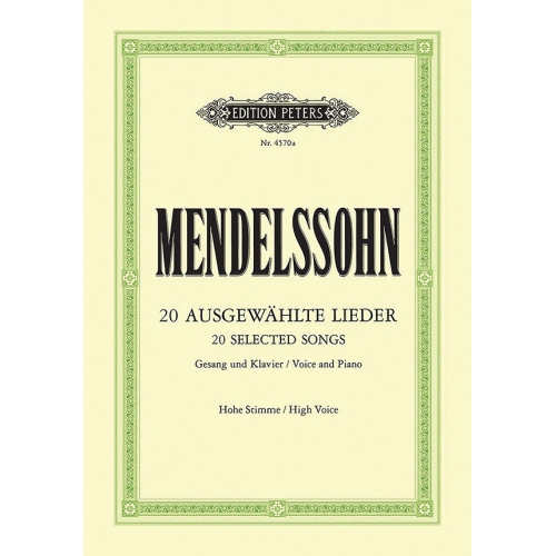 Mendelssohn, Felix - 20 Songs