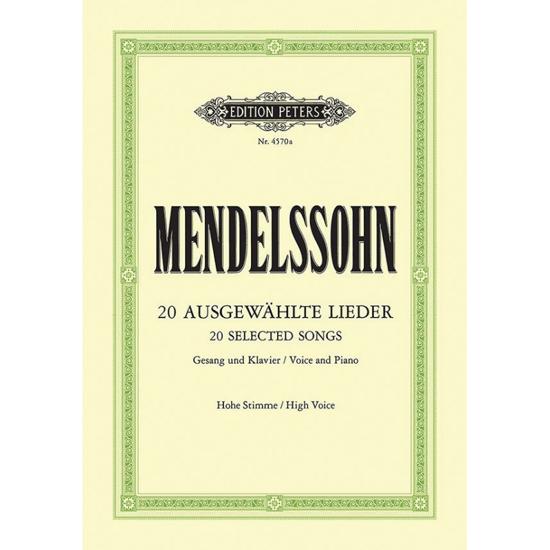Mendelssohn, Felix - 20 Songs