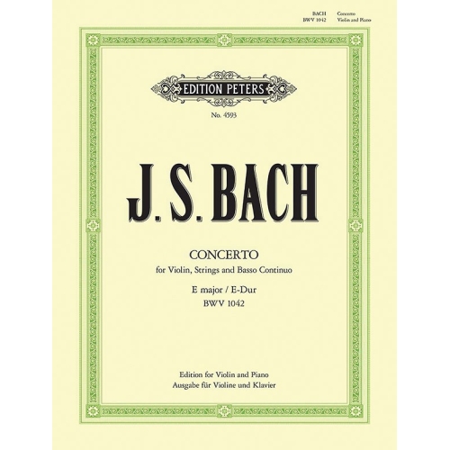 Bach, Johann Sebastian - Concerto No.2 in E BWV 1042