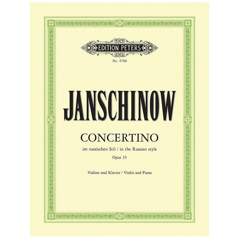 Janshinov, Alexei - Concertino in Russian Style Op.35