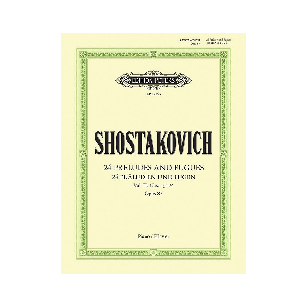 Shostakovich, Dmitry - 24 Preludes & Fugues Op.87 Vol.2