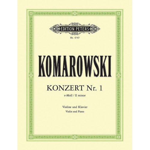 Komarovsky, Anatoli - Violin Concerto No.1 in E minor