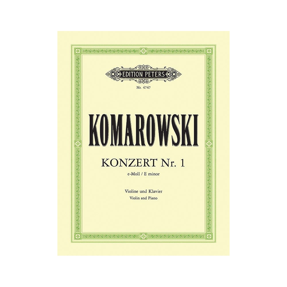 Komarovsky, Anatoli - Violin Concerto No.1 in E minor