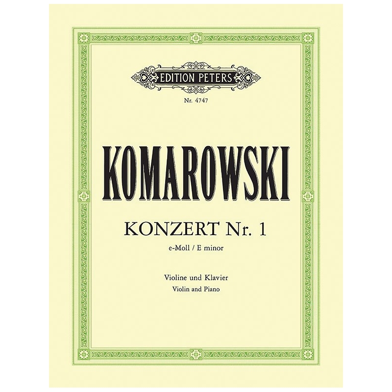 Komarovsky, Anatoli - Violin Concerto No.1 in E minor