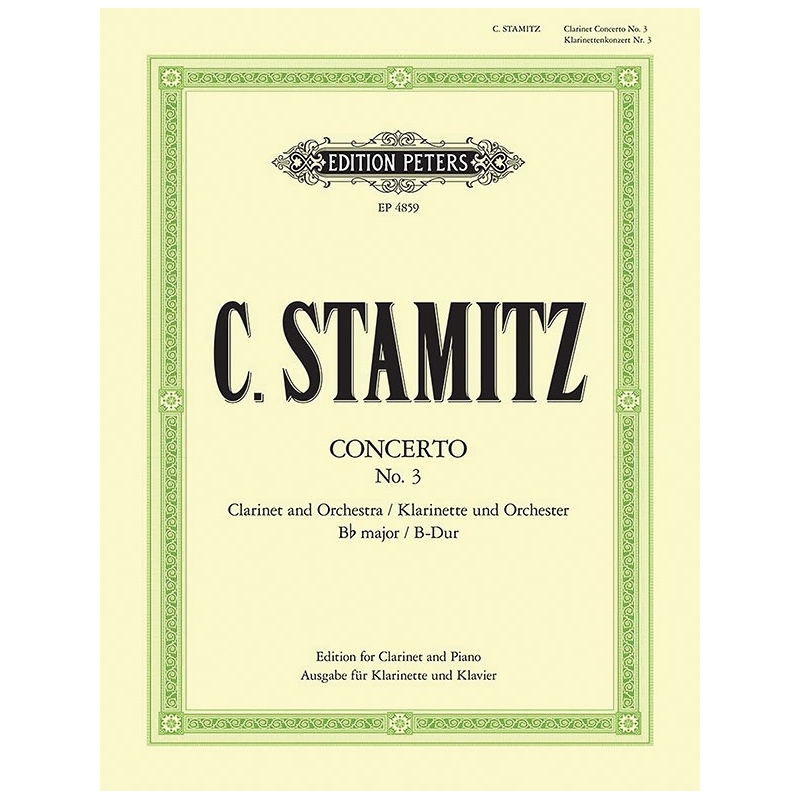 Stamitz, Carl - Clarinet Concerto No. 3 in B flat