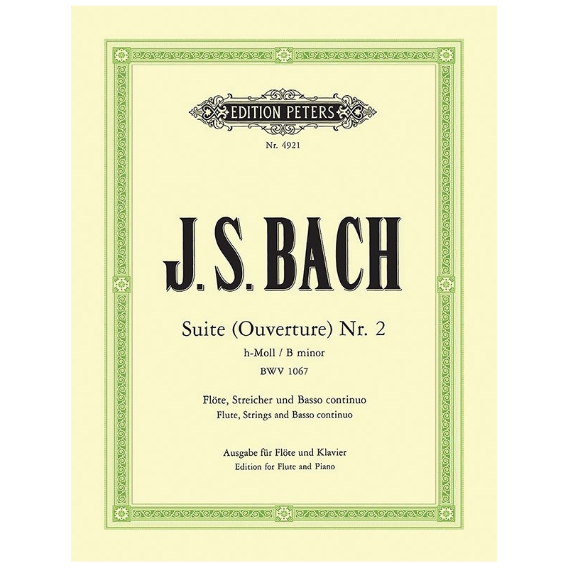 Bach, J S - Suite No. 2 in B minor BWV 1067 (Flute & Piano)