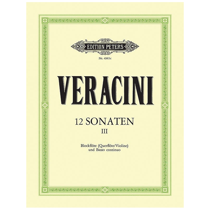 Veracini, Francesco Maria - 12 Sonatas Op.1 Vol.3