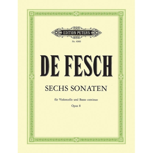 De Fesch, Willem - 6 Cello...