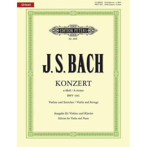 Bach, Johann Sebastian - Concerto No.1 in A minor BWV 1041