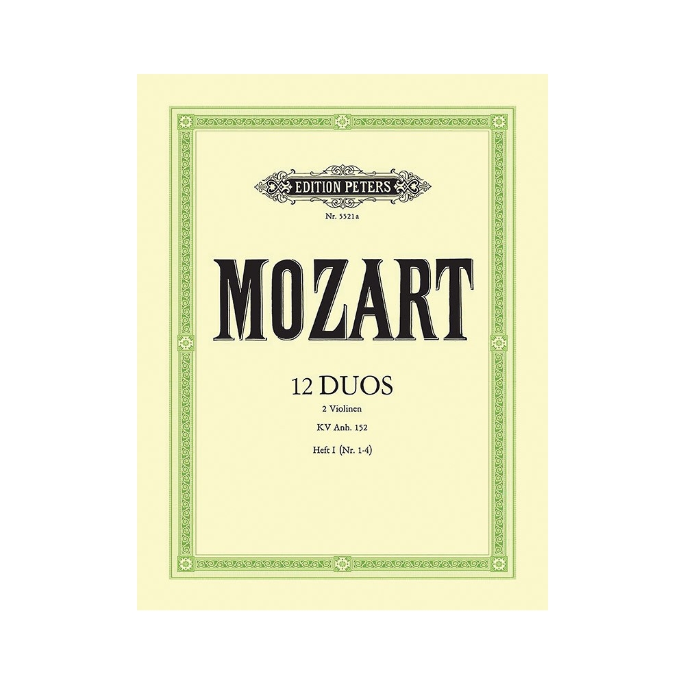 Mozart, Wolfgang Amadeus - 12 Duets K.Anh.152 Vol.1