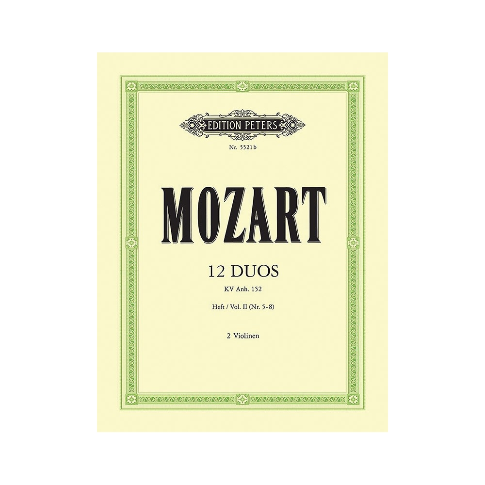 Mozart, Wolfgang Amadeus - 12 Duets K.Anh.152 Vol.2