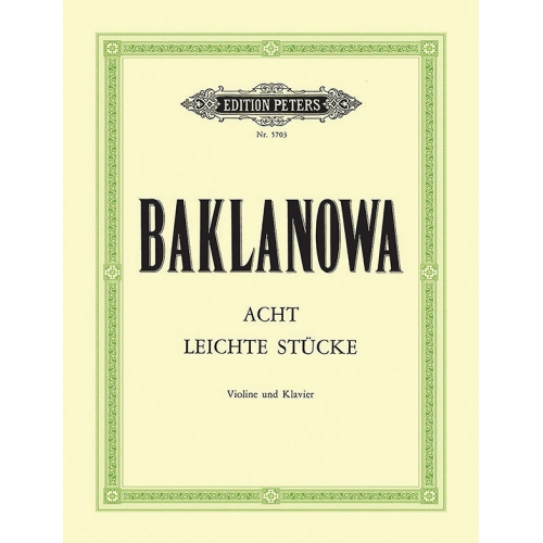 Baklanowa, Natalja - Eight Easy Pieces