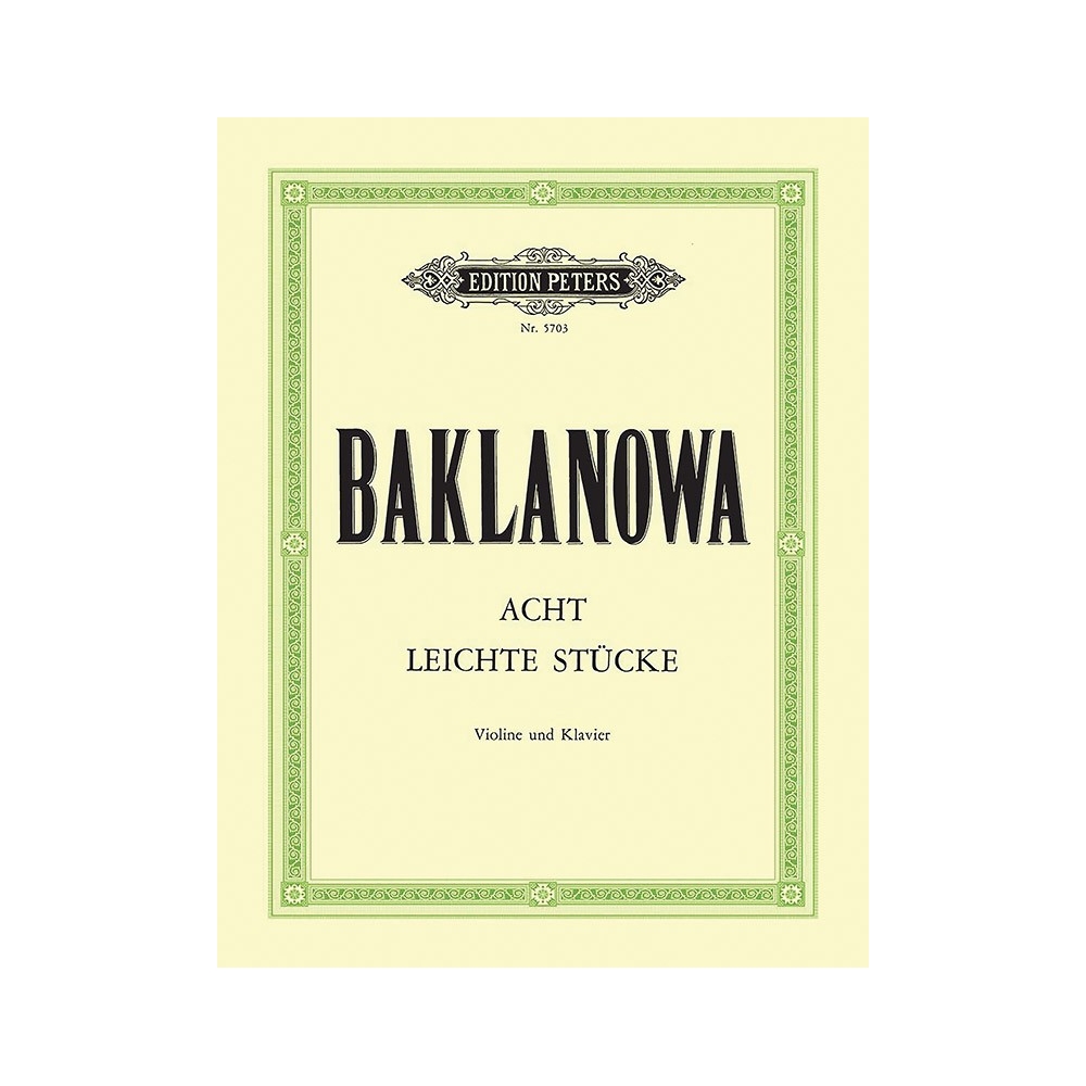 Baklanowa, Natalja - Eight Easy Pieces