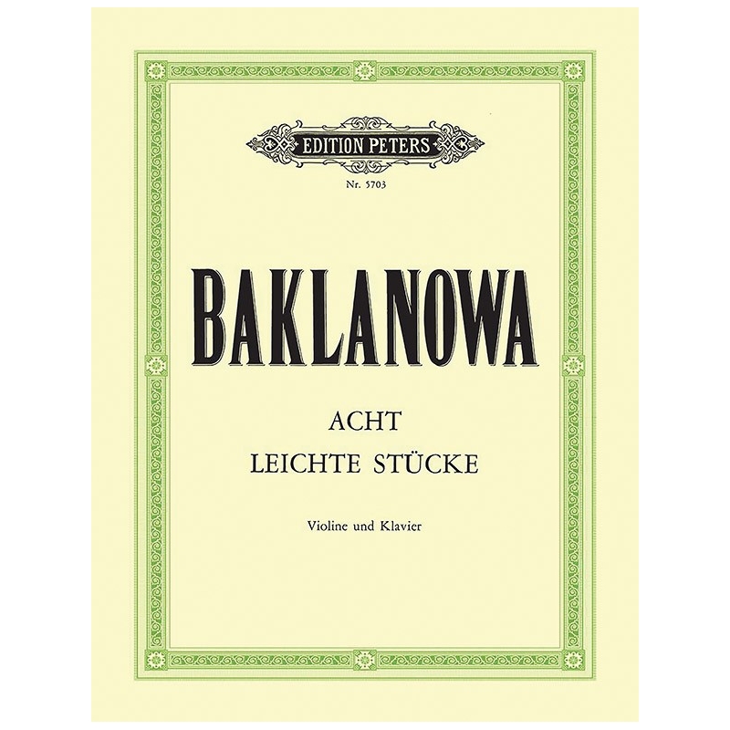 Baklanowa, Natalja - Eight Easy Pieces